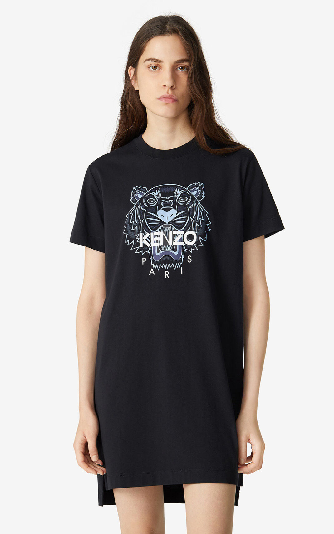 Vestidos Kenzo Tiger T shirt Mujer Negras SUI071564